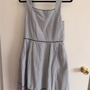 Lands' End Seersucker Dress NWT Size medium